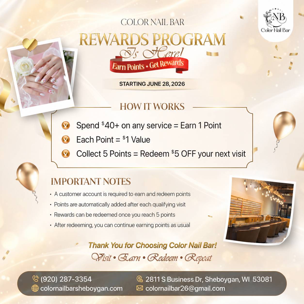 ✨ Color Nail Bar - Promotion ✨